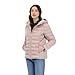Michael Kors Women's Packable Puffer Jacket, Lightweight Down Alternative, Beige, Large