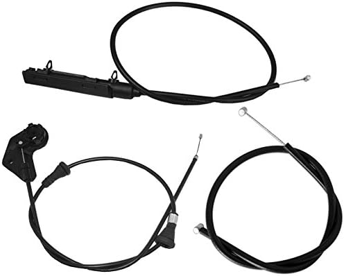AUTOPA Center 51238208630 + Front 51238208442 + Lateral 51238218859 Hood Release Cable for BMW