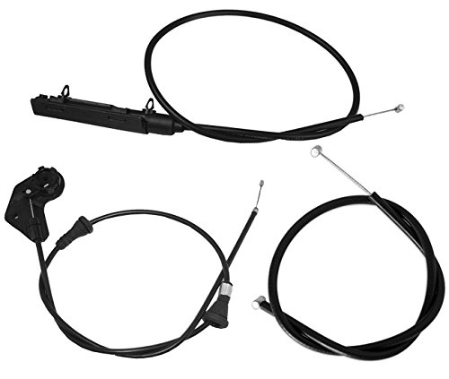 Autopa Center 51238208630 + Front 51238208442 + Lateral 51238218859 Hood Release Cable For Bmw #TOP7