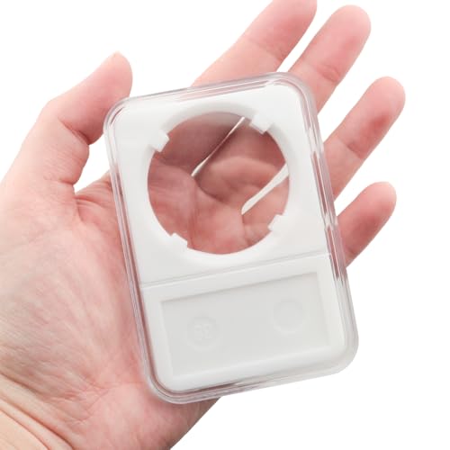 Set 5 cajas para monedas acrílico transparente 38mm miniatura 5