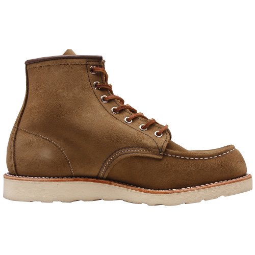 Red Wing Heritage Men's Classic Work 6-Inch Moc Toe Boot - Suede,Olive Mohave,10.5 D US4