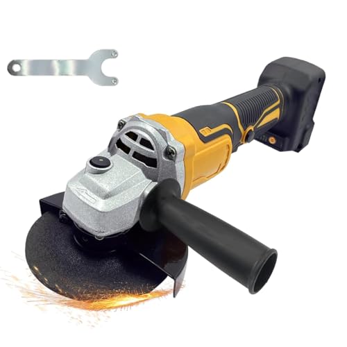 Cordless Angle Grinder for DeWAlt 20V Battery, Brushless Motor 3 Variable Speeds Grinders 4-1/2' Angle Grinder for Griding, Polishing,Cutting (Not included Battery)