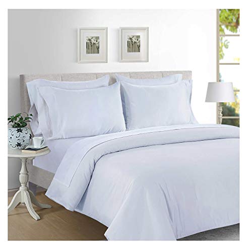 Hotel Signature Sateen 800 Thread Count Supima Cotton Sheet Set (Bright White Queen)