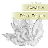 Alle Größenangaben sind ca.-Werte. Dieses Seidentuch in Pongé 5 hat die Maße 90x90 cm.