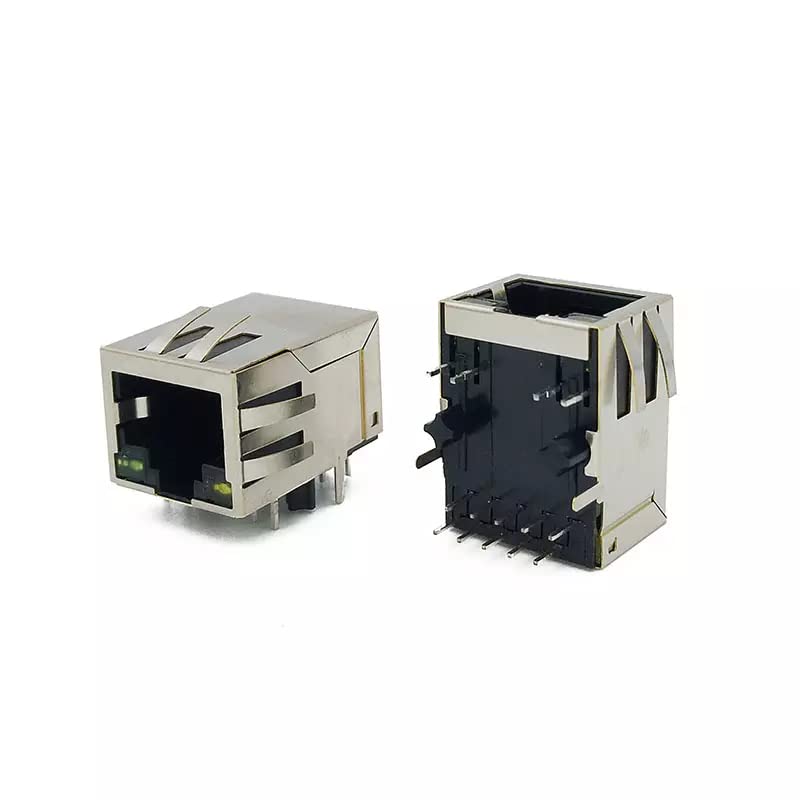 Jack PCB RJ45 con linguetta schermata magnetica 1000 Base-T Cat 7 cat8 singola porta-100 PCS