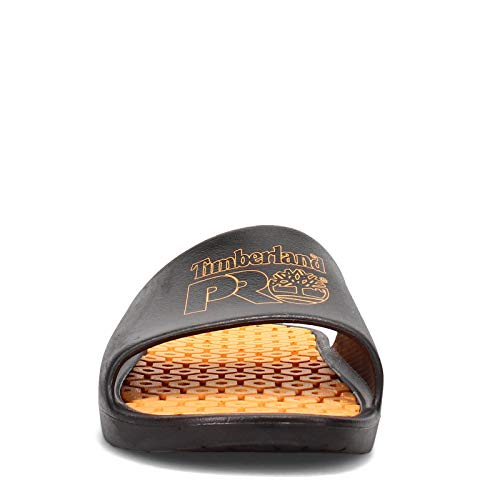 Timberland PRO Anti-Fatigue Technology Slide Sandal, Black/Orange, 62