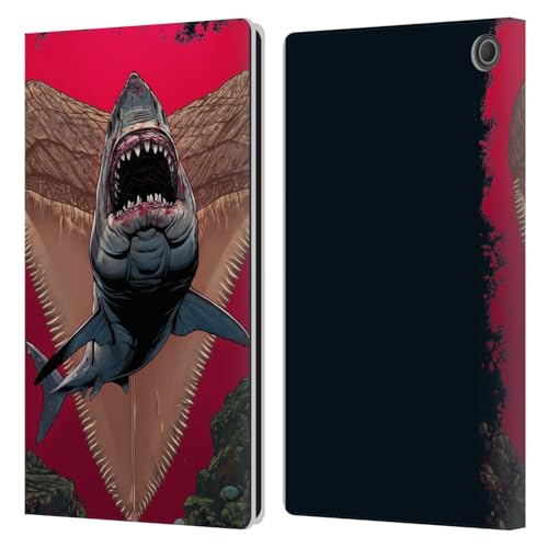 Étui portefeuille en cuir Amazon Fire Max 11 2023 Vincent HIE Requin