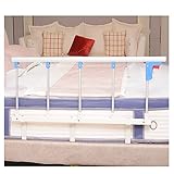 SHUDONGDEN Plegable Impermeable Portátil Aluminio Barandilla,Barra De Protección Lateral De La Seguridad De La Cama Plegable for Ancianos De Asistenciade Seguridad,Azul,Fourth Gear