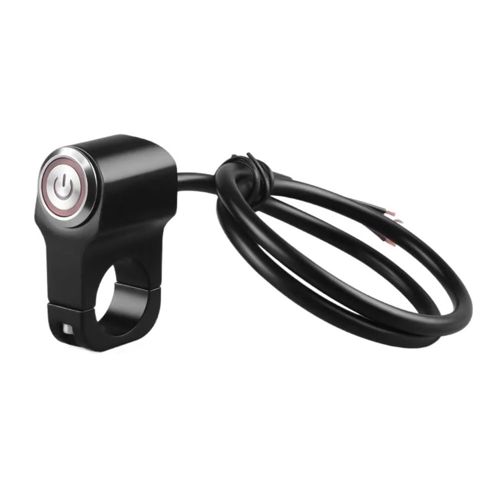 Commutateur Bouton Guidon Moto Interrupteur De Guidon pour Moto, 22 Mm, 7/8", Bouton d'alimentation pour Phares, Marche/arrêt, pour VTT, Sport, Tout-Terrain, Démarrage