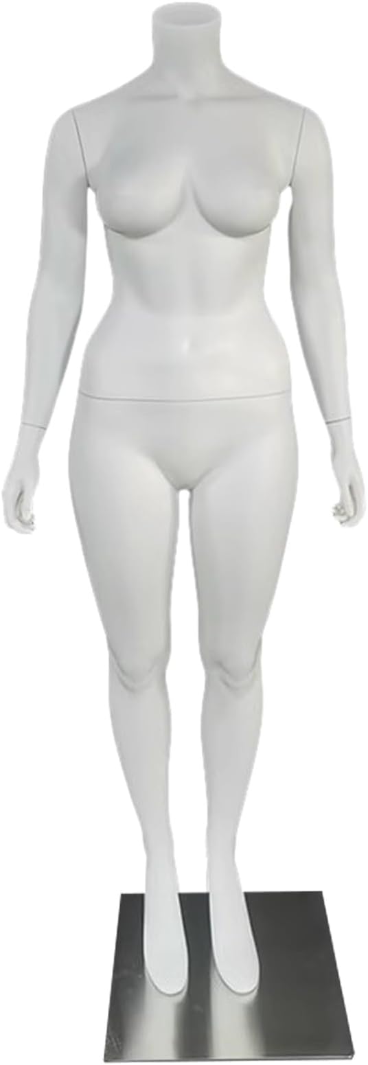 SDFhNest Mannequin Dress Form Woman Full Maniquin Body with Large Bust, Plus Size Dress Form for Fashion Design/ Dressmaking, Realistic Sturdy Mannequin Dummy Display