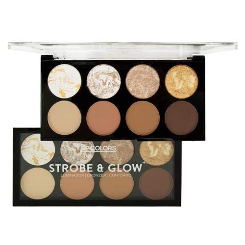 Paleta De Contorno E Iluminador Sp Colors Strobe & Glow