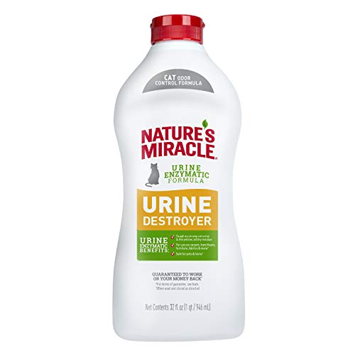 Nature's Miracle Urine Destroyer Cat 32 Ounces, Enzymatic Formula, Pour