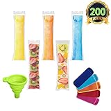 🍨3 Pasos sencillos: 1 Llene sus moldes Ice Pop con sus propios ingredientes hasta la línea blanca de llenado con una jarra o un embudo. Selle la cerradura con cremallera en la parte superior. 2 Coloque su en el congelador en posición vertical (en un recipiente o una taza). Espere hasta que se congele (generalmente al menos 5 horas). 3 Disfruta tus Ice Pops.