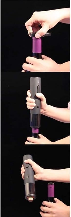 Automatic Wine Bottle Opener Kit Electric Corkscrew with Foil Cutter Wine Pourer Aerator for Family Gifts