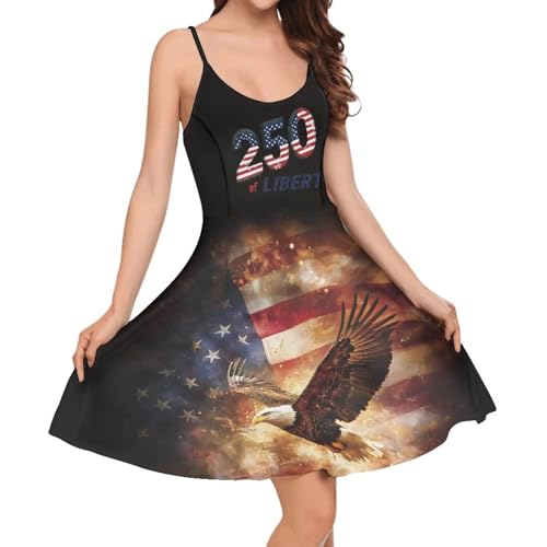 Image of Cozeyat Women Girls Summer Sleeveless Dress Casual Swing Beach Cover Up Knee Length Dresses,Large Size XS-4XL