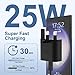 25W Super Fast Charger for Samsung, Gcstnn PPS PD3.0 USB-C Charger for Samsung Galaxy S24/S23 Ultra S23+ S23 S22 S21+ A25/A15 5G/A15 Z Fold/Flip 5 Tab S9 Ultra,Power Adapter Plug with 2M Type C Cable