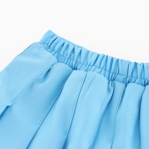 Image of Girls Pleated Skirts Built in Shorts Little Kid Athletic Flowy Skorts Skirts Toddler Girls Tennis Skorts for Girl 3-14 Years