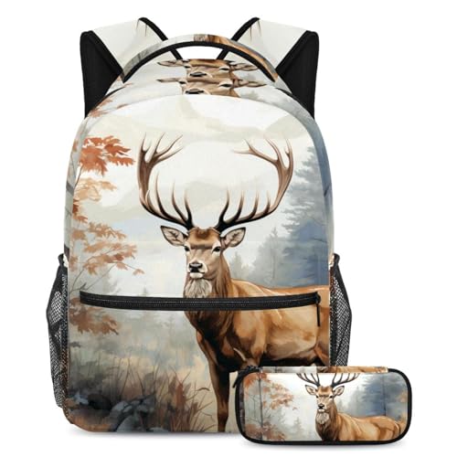 Sac à dos école biche multicolore pour donner le sourire à votre enfant