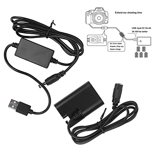Batería simulada LP E6 adaptador de corriente de acoplador de CC para cámara 5D4 6D2 80D 5