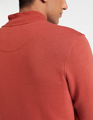 Image of Amazon Brand - Symbol Men Cotton Blend High Neck Fleece Sweatshirt
