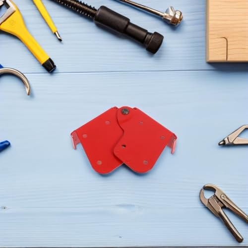 Bisagras de escalera para ático Toyvian de aluminio rojo en pack de 4 piezas fáciles de instalar 8