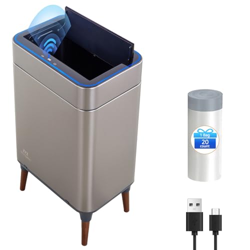Caneca de Basura Sensor Automático 13 Galones Acero
