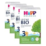 Edad Recomendada: Leche para bebés con ingredientes ecológicos sin organismos Modificados genéticamente para bebés mayores de 12 meses.