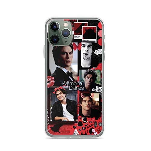 Phone Case The Vampire Diaries Damon Salvatore Ian Somerhalder Aesthetic Illustration Collage Soft Slim Fit Compatible for iPhone 12 11 X Xs Xr 8 7 6 6s Plus Pro Max
