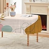 NAPPE LAVABLE – ENTRETIEN FACILE: Lavable en machine ou à la main, cette nappe lavable supporte un séchage à basse température ou à l’air libre. Le tissu ne rétrécit pas, ne se décolore pas et garde son aspect neuf lavage après lavage. Un choix pratique et durable pour un usage quotidien