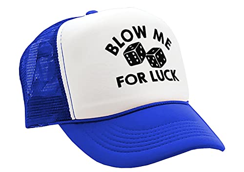 Image of Guacamole - Blow ME for Luck - Casino Craps dice - Vintage Retro Style Trucker Cap Hat
