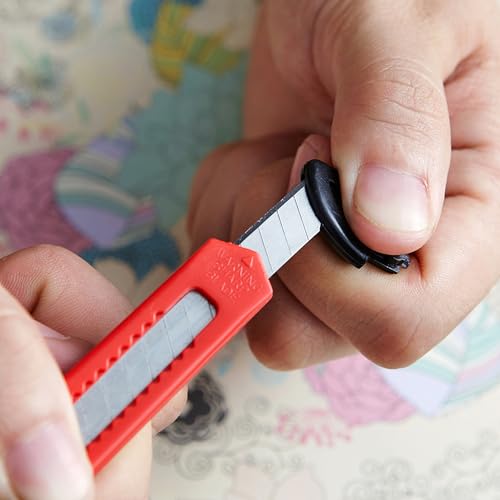 Dekton 2-Piece Snap-Off Utility Knife Set with 5pc 9mm and 18mm Blades, Retractable Safety Mechanism, Ergonomic Non-Slip Handles, Heavy-Duty Construction for Cutting Cardboard, Leather,Carpet and More 9 Dekton 2-Piece Snap-Off Utility Knife Set with 5pc 9mm and 18mm Blades, Retractable Safety Mechanism, Ergonomic Non-Slip Handles, Heavy-Duty Construction for Cutting Cardboard, Leather,Carpet and More - Image 9