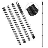 Spin Mop Replacement Handle - DTOPNIOR 4-Section 2.5-to-5 Foot Mop Replacement Stick Compatible with