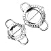 Stainless Steel 2 Pcs Dumpling Maker Empanada Press Ravioli Mold Set-SYSHAN Pierogi Dumpling Press Wrapper Pastry Dough Cutter Kitchen Accessories Set-Small (3 inch /7.5cm) and Large (3.75 inch/9.5cm)
