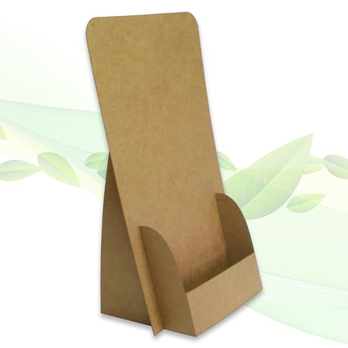 thefoldstands Nature-Eco Design - Soporte para folletos (5 unidades, 10,5 x 21 cm, vertical, cartón reciclado), diseño ecológico