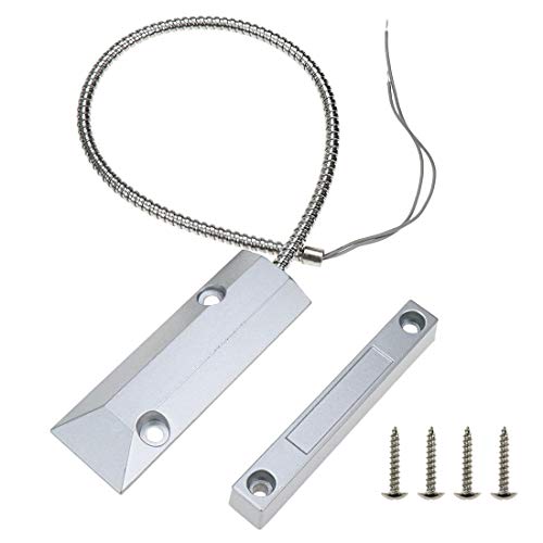 Contact magnétique de porte roulante filaire pour alarme de garage