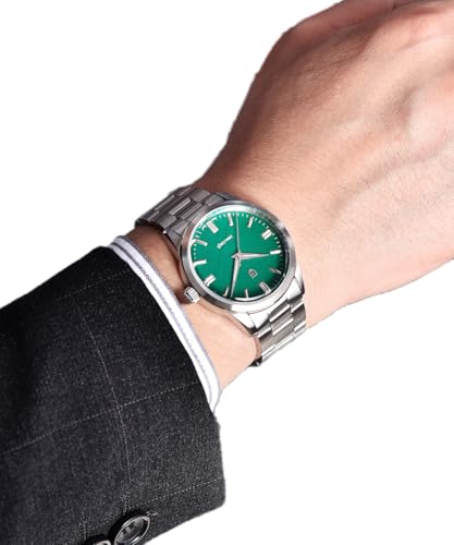 Orizontime Pagani Design Watches for Men, 38mm Dial, Stainless Steel, 100m Waterproof, Quartz, VH31 Movement