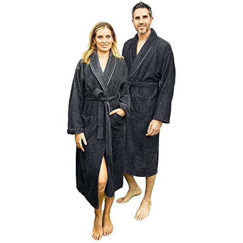 ALBORNOZ L/XL 360 gr/m2 100% algodón Gris