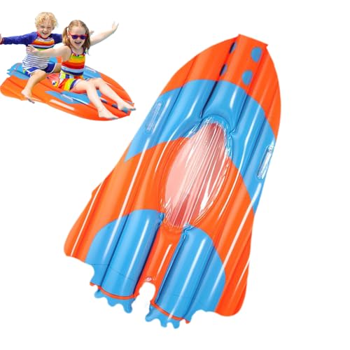 Bodyboards inflables - Bodyboard de avión,Tablero plegable inflable portátil para niños de agua adultos principiantes natación