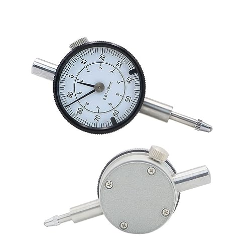 Measuring Tool 0-10 Mm MINI Dial Indicator Metric Dial Indicator Gauge 0.01mm Measuring Tools Dial Indicator High Resolution(No Lug)