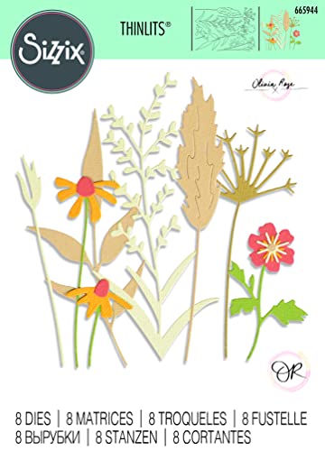 Sizzix Thinlits tiges d'automne délicates 665944 pochoir scrapbooking Olivia Rose - 2