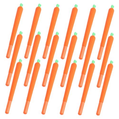 Set de 24 bolígrafos gel en forma de zanahoria con tinta Aqua