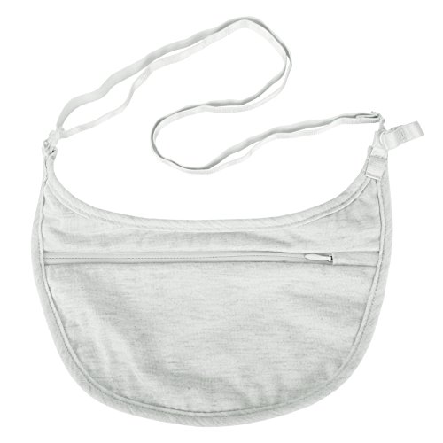 Travelon Women's Ladies Undergarment Crossbody Pouch, Gray, 7 x 4.25 x .1, Travelon Ladies Undergarment Crossbody Pouch by Travelon - Used condition - CA$13.65