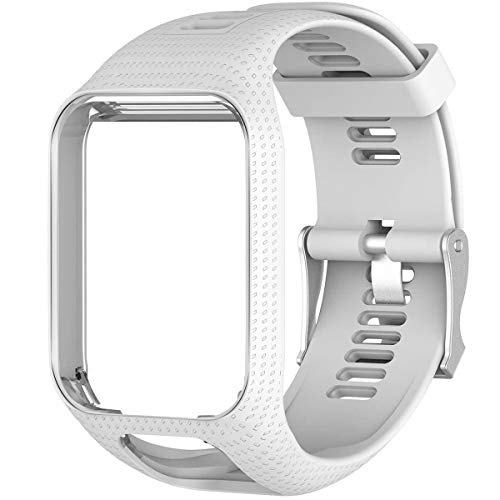 Shieranlee Sport Bracelet pour Tomtom Watch, Silicone Respirant Bracelet avec goupille à libération Rapide Compatible pour Tomtom Runner 2/ Runner 3/...