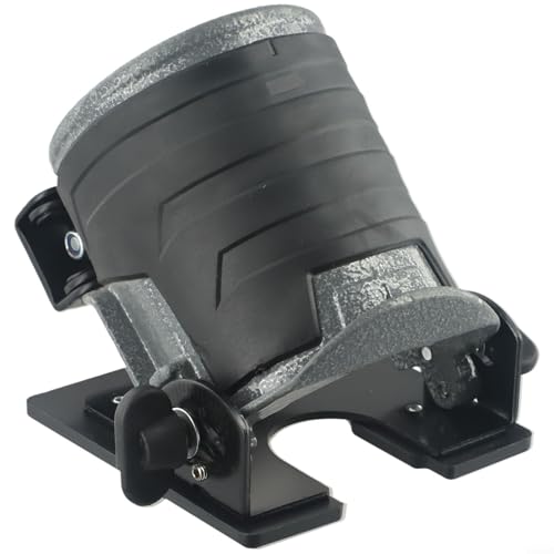 Base inclinable de enrutador de 65 mm para recortadora de carpintería, ángulo ajustable de -30° a +45°, construcción de aleación de aluminio con mango antideslizante, compatible con RT0700C DRT50