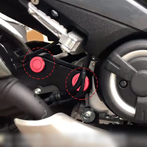 Tapas de orificio de marco para Yamaha TMAX 530 y TMAX 560 embellecedor chasis Techmax 4