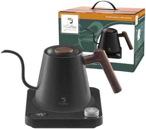 iCoffee Chaleira Elétrica de Pescoço de Ganso 600ml - 900W, Contr...