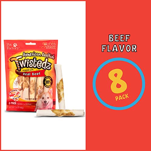 Pet Manufacturing Unit Twistedz American Beefhide 5 Chip Rolls Canine Chew Treats W Actual Beef Meat Wrap  8 Depend1 Pack  Cucciolini Doodles Pet manufacturing unit twistedz american beefhide 5 chip rolls canine chew treats w actual beef meat wrap  8 depend1 pack   cucciolini doodles