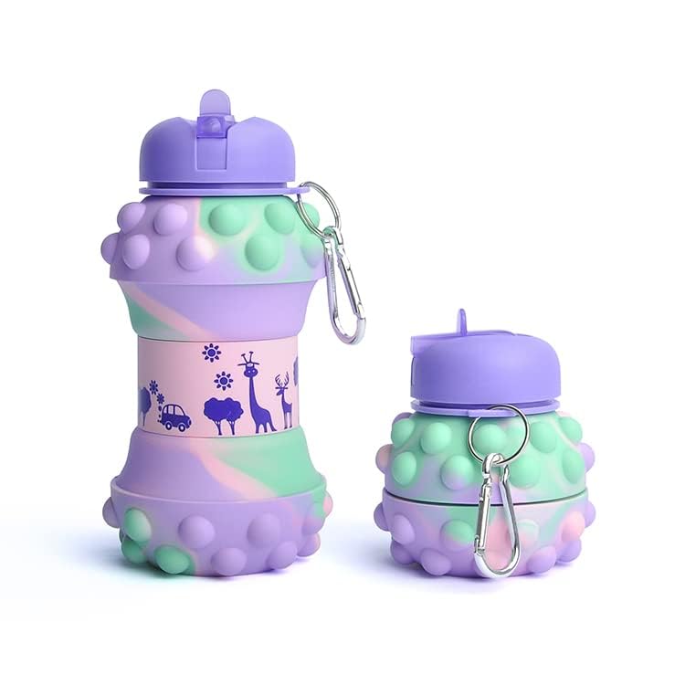 Louis Donné 12.4 X 10.3 X 9.7 cm Collapsble Silicone Water Bottle 100 Percent Food Grade...
