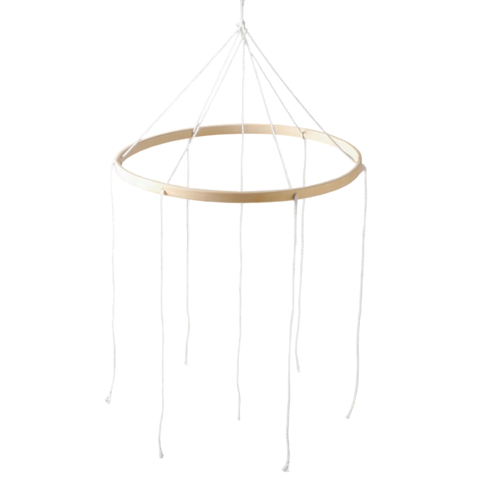 Harayaa Telaio Mobile in Legno per Bambini, Fai da Te Arillo da Soffitto, Supporto Giostrina Culla Neonato, 23 Cm