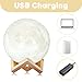 Imagen de Uten Lámpara de Luna en 3D LED Luz Nocturna 15 cm para Dormitorio Salón Café Bar de Diámetro Conexión USB con 2 Colores a Elegir e Intensidad  Regalo de San Valentín